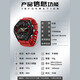Haron Electronic Watch männlicher Schüler Teenager Wecker Waterdes Multifunktional Junior High School Schüler Sporttimer Luminous Electronic Watch H6197. Alles schwarz [Geschenkboxverpackung]