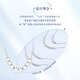 Wanfulong Wealth Star in the Arms PT950 Platinum Necklace Bafanglai Bundi Transfer Beads Platinum Necklace Good Luck Gift 45cm, Platinum 950 Sugar Cube Transfer Beads Platinum Necklace 3.25g