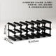 Cat pine wine rack black wine cabinet grid storage storage red wine rack creative home wooden wine rack ornaments 6X2 grid-235mm depth-pine