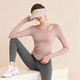Bo Naling Yoga Wear Two-piece Set for Women Running Quick-Drying Fitness Pilates Training Dance Wear Long Sleeve Pants Suit Slanted Shoulder Hollow Yoga Suit Pink Clothes + Gray Pants L Suitable for 105-115 Jin Jin equals 0.5 kg