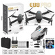 E88 drone 8K long endurance high-definition aerial photography quadcopter aircraft model children's remote control aircraft toy E99D gray dual camera (light version single battery version (one body battery