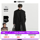 Piaget Zall shoulder pad design long over the knee 100% wool double-sided woolen coat 100% men's 2025 autumn and winter commuter coat moon night black regular style - no liner L (recommended 130-145Jin Jin equals 0.5 kg)