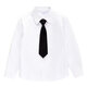 2025 new boys white shirt 25 spring and autumn new girls long-sleeved primary school students white shirt chorus class uniform white 140