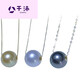 Qianpei white and black three seawater pearl necklace pendant clavicle single perfect round strong light flawless 7-7 o'clock 5mm---pearl unified default