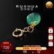 RUOHUA Qinglu plain Colombian emerald pendant for women 18K gold necklace bracelet pendant birthday gift for girlfriend 6-7mm/emerald pendant