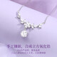 Ji Shizhe (GIEVSZHE) PT950 platinum necklace for women, high-end, light luxury, wisteria blossom pendant, Valentine's Day birthday gift for girlfriend, platinum 950 flash 0 chain-wisteria blossom pendant