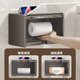 Shantou Lincun Toilet Paper Box Bathroom Tissue Box Bathroom Toilet Paper Storage Rack Toilet Wall Mounted Bathroom Paper Roll Holder Gray Cream White-Acrylic + Striped Acrylic Single Layer Thickened Widened Waterproof