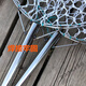 Vinoa stainless steel solid copy net 3000 yarn nylon net bag big fish fishing net catching chickens and ducks prey net fishing net 1m 40cm handle long square caliber