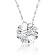 Mengjinyuan platinum pendant PT950 heart-to-heart love pendant four-leaf clover platinum pendant does not include necklace gift