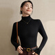 Ordifen turtleneck bottoming shirt women's knitted sweater one-piece velvet inner layer autumn and winter velvet thickened warm top is fashionable and can be worn outside