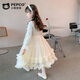 Piggy Banner (PEPCO) Children's Princess Dress Autumn and Winter Girls Fashionable Birthday Winter Dress Girls Dress Autumn and Winter Champagne 130