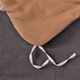 Yalu double-sided milk velvet four-piece winter thickened and velvet household flannel gold mink velvet quilt cover coral baby velvet bed sheet camel + dark gray double-sided milk velvet soft and warm bed skirt style 2.0 meters four-piece set (quilt cover 220*240cm)