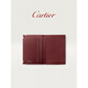 Cartier Must Series Credit Card Business Card Holder Calfskin Double C Logo Card Holder Black, Stainless Steel Decoration