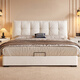Yokaji chenille fabric bed 1.8mx2m French cream style master bedroom king bed double bed 2631# 1.5m bed
