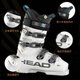 海德（HEAD） 26新品滑雪板双板雪鞋男女儿童青少年世界杯竞技款RAPTOR WCR 90 3510白蓝色 24.5 /39