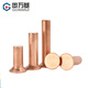Guwanji Countersunck Rivet GB 869 Copper Countersunk Brivet 304 из нержавеющей стали, ударяя плоскую головку плоской головки, головка сплошной заклепки, медная, с коллекция медной M3X25 [50 штук]