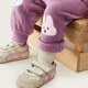 Minibala (minibala) boys and girls pants warm lining with velvet to prevent belly 2025 winter loose PP pants