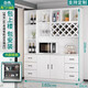 Zhong Zhang Gui wine cabinet living room wall-mounted home partition cabinet entrance cabinet foyer display cabinet storage rack red wine storage cabinet can be customized solid wood 180 long white package home + installation