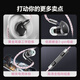 Mysheng Crass ultra in-ear HiFi wired music headphones with high quality, professional listening and positioning for fps computer games and e-sports special delta chicken headset with replaceable cable 3.5+4.4mm with microphone-free mini sound card