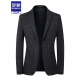 Romon High-High-End Casual Suit Men's Spring y Summer Trait Trait Jacket Style Coreano Slim Business Stretch Stretk Stretk Stretk Black and Grey Grid 6625 XL 180 [recomendado 135-150Jin [Jin iguala 0.5 kg]]]