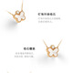 Du Kou and Wu Qianyu's same style butterfly necklace, women's high-end light luxury necklace, niche gift for girlfriend and wife's birthday gift