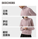 Skechers knitted pullover sweatshirt for women 2025 autumn new long-sleeved jacket casual sportswear L425W012