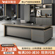 Wellsijia Desk Boss Desk Simple Modern Manager Desk Light Luxury Leadership Desk and Chair Set Office Executive Desk Combination 2.0 Meter Boss Desk E0 Plate + Desktop Aluminum Alloy Edge