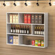 Zhong Zhanggui simple modern restaurant hotel wine cabinet wall-mounted wine cabinet bar integrated wall storage cabinet solid wood customization bar length 140 (no wine rack) no door