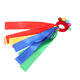 Shen Yun Wrist Ribbon Flower Kindergarten Morning Exercise Games Ribbon Hand Bell Children's Dance Performance Cheerleading Props Red Wrist Circle Five Color Bell + Five Color Ribbon 2 Pack