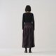 MUJI Women's Flannel Pleated Skirt Long Skirt Women's Skirt Women's Fall 25 BE1D1C5A Brown Plaid M