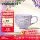 Starbucks Cup Garden Dance Series Ceramic Mug High-Looking Desktop Coffee Cup Gift for Men and Women Bow Tie Mug 296mL