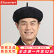 Old man's hat men's thin style old man's woolen beret middle-aged and elderly father's painter's hat cloth hat octagonal hat black_autumn and winter woolen M (58-59cm) one size