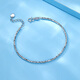 Luxury Beads PT950 Bangdi Beads Platinum Bracelet Fashionable Light Luxury Style for Your Girlfriend 4.19g
