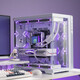 Patriot Star Canxiao sea view room chassis ATX back-plug column-free 360 water-cooled desktop game computer desktop main chassis left and right compartments/multi-sided cooling white + Aurora ARGB fans (2 positive and 6 negative)