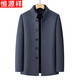 Hengyuanxiang double-sided woolen coat men's mid-length autumn and winter removable down liner middle-aged dad jacket