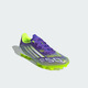 Adidas F50 LEAGUE artificial turf 2G/3G AG ultra-light customized short spike football shoes Adidas purple/white/bright lemon yellow (recommended to choose a half size larger) 40