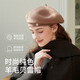 Zhenxiang Hat Women's Autumn and Winter Warm Large Head Circumference Wool Hat Fashionable Beret Birthday Gift B645