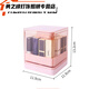 Sailotou lipstick storage box desktop storage rack dust-proof cosmetics box dressing table organizer storage grid lipstick rack pink 1 pack