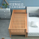 Goodbaby (gb) solid wood children's bed spliced bed crib spliced large bed extra wide bed beech single boy baby bedside crib - two-sided guardrail - log assembly frame structure 150x80cm