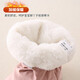 Children's waterproof cotton shoes cross-border European and American winter baby and infant shoes and socks two-in-one velvet shoes children's shoes off-white 14 3-12m (soles 14cm)
