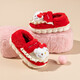HELLOKITTY children's shoes girls cotton slippers winter indoor home bag heel soft comfortable warm slippers 8048D red 38/39