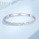 Mengjinyuan Platinum Bracelet PT950 Crushed Ice Bracelet Platinum Bracelet Car Flower Bracelet Birthday Gift for Wife
