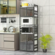 Yusen Yishe layer extreme dining rack 6 simple cabinets dish cabinet kitchen storage rack microwave oven light household cabinet storage living room 6 layers 65 total length 55 width - upper and lower large and small doors available inner diameter 60