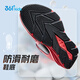 361 Children's Cotton Shoes 2025 Winter Men's and Women's Small, Medium and Large Children's Leather and Velvet Warm and Flexible Sports Running Shoes Red 35