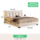 Yokaji chenille fabric bed 1.8mx2m French cream style master bedroom king bed double bed 2631# 1.5m bed