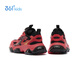 361 Children's Sports Shoes 2026 Spring Men's and Big Children's Millennial Retro Casual Lightweight Knob Buckle Running Shoes Red 34