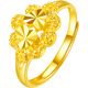 Saturday blessing heart-to-heart gold ring women's pure gold birthday gift price AA012637 Huokou No. 13, about 3.4g