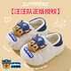 Children's Cotton Slippers Cartoon Winter Cute Boys and Girls Waterproof Soft Soled Baby Home Non-Slip Outerwear Children's Toe-Toe Shoes Upgraded Eco-friendly Material Mist Blue Archie (Heel Included) Size 12 26/27 (Shoe Inner Length 16CM Suitable for Foot Length 15