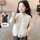 New children's school uniform waistcoat autumn and winter thin warm vest for boys and girls to wear inside and outside, medium and large children plus velvet waistcoat trendy off-white 130
