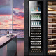 He Jiagong Kamizhe thin red wine cabinet constant temperature wine cabinet embedded ice bar home living room dual temperature beverage tea refrigerator 2.0 meters (thick dual temperature) ice bar